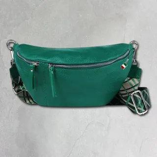 Florence Echtleder Gürteltasche Damen extra groß hellgrün Bauchtasche OTF821L