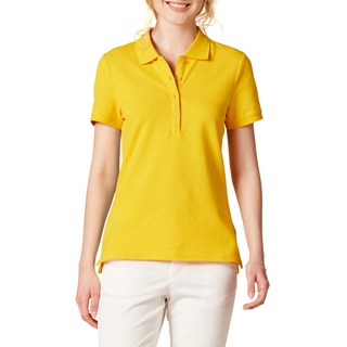 Amazon Essentials Damen Kurzärmeliges Poloshirt (Erhältlich In Übergröße), Goldgelb, XS