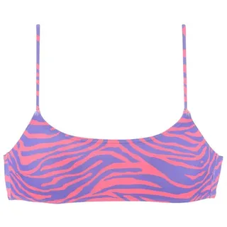VENICE BEACH Bustier-Bikini-Top Damen violett-koralle Gr.34 Cup C/D