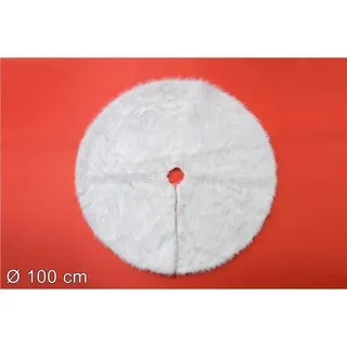 X Weihnachtsbaum Teppich Rock Verkleidung Teilbaum Weihnachten 100cm IN Weiß Dfh