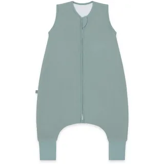 emma & noah Baby Schlafsack mit Füßen 1.0 TOG, Ganzjahres Schlafsack mit Beinen für den Frühling, Sommer und Herbst, 100% Bio-Baumwolle, Oeko-TEX Zertifiziert (Essential Mint, 90 cm)
