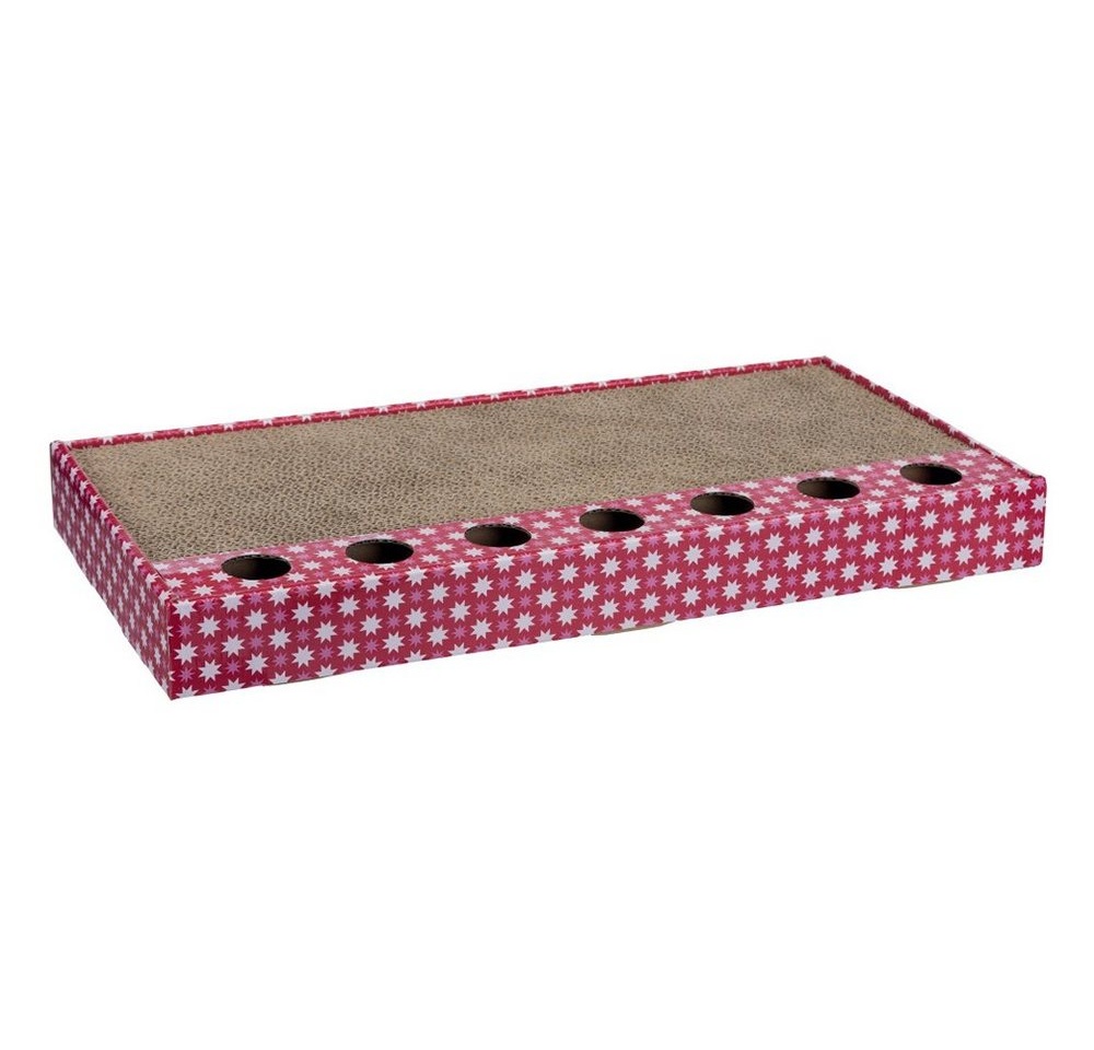 Bild von Kratzpappe mit Spielzeug 48 x 25 cm pink