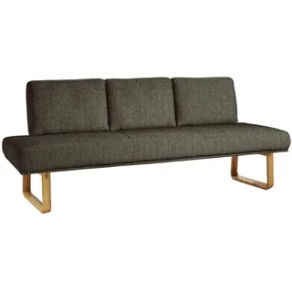 Dieter Knoll Sitzbank , Braun , Holz, Textil , Asteiche , Schichtholz , 209x92x78 cm , Emas, Dgm , Fußauswahl, Lederauswahl, Stoffauswahl, Typenauswahl, mit Rückenlehne, in verschiedenen Größen erhältlich , Esszimmer, Bänke, Sitzbänke, Sitzbänke mit Lehne