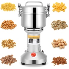 Kotsy 500g Tragbare Getreidemühle 220 V Hochgeschwindigkeits Schleifmaschine Mehl Pulver Maschine für Kräuter/Gewürze/Nüsse/Getreide mit Überlastschutz
