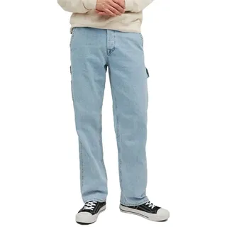 Jack & Jones Eddie Utility 491 Loose Fit Jeans - Blue Denim - 29 - 34