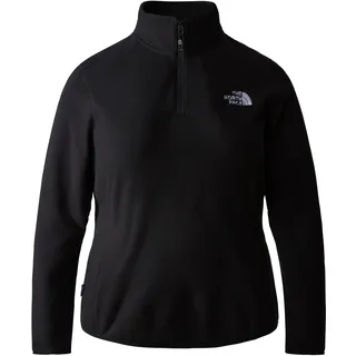 The North Face Plus 100 Glacier 1/4 Zip Sweatshirt, TNF Black/Npf, 54-56