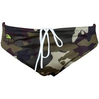 Turbo Commando Badeslip - Khaki - 2XL