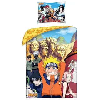 Halantex SP. z.o.o. Naruto Mehrfarbig Gelb 140 x 200 cm + 70 x 90 cm