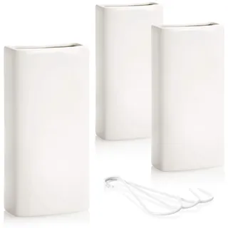 COM-FOUR com-four® 3x Luftbefeuchter Heizung - Heizkörper Luftbefeuchter in weiß - Heizung Wasserverdunster aus Keramik