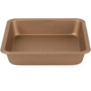 Russell Hobbs RH02148GEU7 Opulence 22cm viereckige Backform, quadratische Tortenform, Backblech, Kohlenstoffstahl Ofenblech, leicht zu reinigen Antihaftbeschichtung, baking tray, oven tray