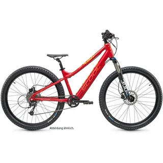 E-Kinderfahrrad -  e-troX race 24 Zoll 9-Gang | ab 8 Jahre - Red/Orange