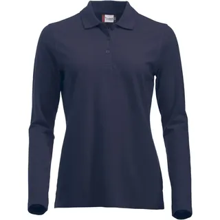 Clique Classic Marion langarm Poloshirt Damen 580 dunkelblau L