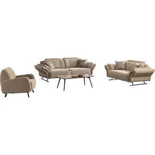 Sofagarnitur Sofas Wohnlandschaft Sofa Sessel Wohnzimmergarnitur Lounge-Garnitur