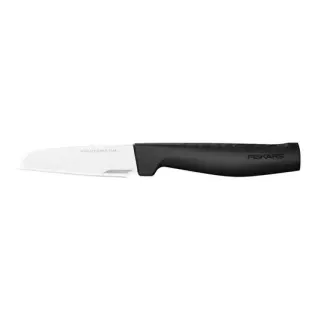 Fiskars Hard Edge Schälmesser, 21 cm, Robustes Küchenmesser mit einem Softgrip Kunststoffgriff, 1 Messer