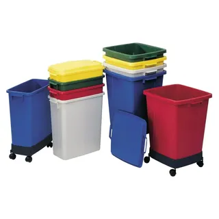 Graf Abfall- / Wertstoffsammler 90l rot Kunststoff L510xB485xH600mm - 778024 - Rot