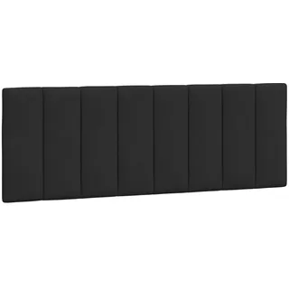vidaXL Kopfteil-Kissen "Hanko" Schwarz 140 cm Samt - Schwarz