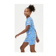 M&S Collection Pyjama 100% coton à motif SnoopyTM (du6 au 16ans) - Medium Blue Mix, Medium Blue Mix - 6-7 Y