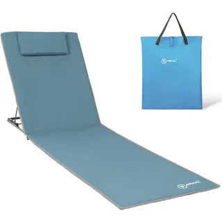 Homecall Gepolsterte, schnell trocknende Strandmatte, XXL - (Blau), 200 x 60 x 61 cm
