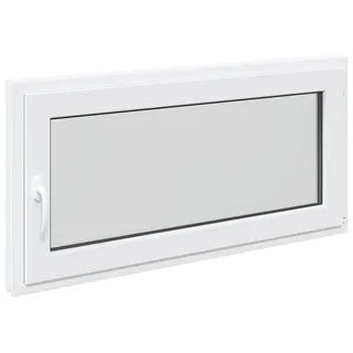 vidaXL Kellerfenster RISOR 120 x 60 cm PVC und Glas Weiß - Weiß