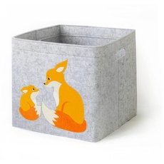 Aufbewahrungsbox Kinderzimmer/Spielzeugkorb LuckySign-Care (Fuchs)