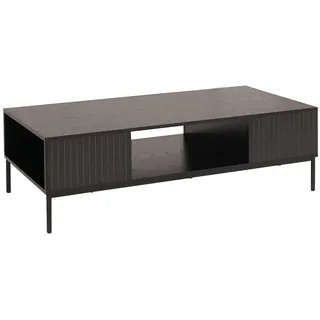 Mendler HWC-O39 TV-Rack 39x120x60cm Schwarz Melamin