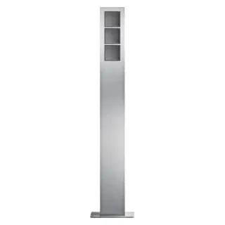 Elcom 4823180 SMT-3/1EM Standsäule 3/1 Edelstahl matt MODESTA