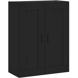 vidaXL Wandschrank Schwarz 69,5x34x90 cm Holzwerkstoff