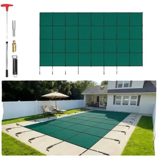 Vevor Poolabdeckung Grün 6,7x12,2 m