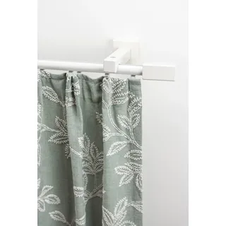 GARESA Gardinenschiene »Cubus, Quader Innenlauf« 1 läufig-läufig Wunschmaßlänge Innenlauf-Vorhanggarnitur, verlängerbar, Holz-Aluminium, weiß