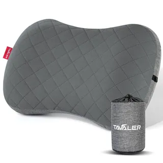 Tavaler Aufblasbars Kissen Ultralight Outdoor Camping Kisse (Grau)