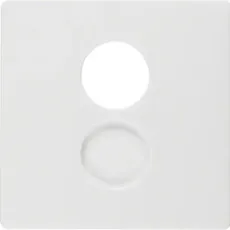 Bild Zentralstück für Lautsprecher-Steckdose Q.1/Q.3 polarweiß, samt