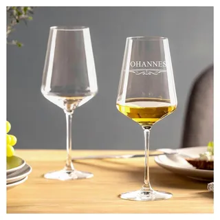 Leonardo Puccini Weinglas mit Gravur als persönliches Geschenk – Weinglas für verschiedene Anlässe – Weißwein – Name