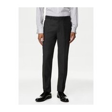 Mens M&S Collection Schmal geschnittene Anzughose mit Stretchanteil - Charcoal, Charcoal, 34-LNG