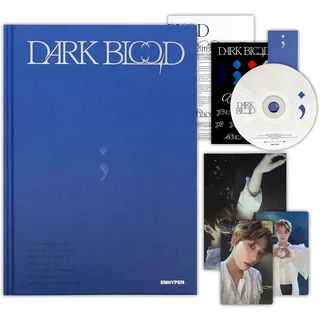 ENHYPEN – [Dark Blood] (HALF Ver.) Photo Book + CD-R + Photo Card + Message Photo Card + Sticker + Postcard + Bookmark + Poster with Lyrics + 2 Pin Button Badge + 4 extra Photocards