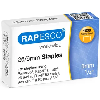 Rapesco Heftklammern 26/6, 5000 St.