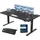 Schreibtisch USB-Ladeanschluss 180 x 80 Schreibtisch Schwarz