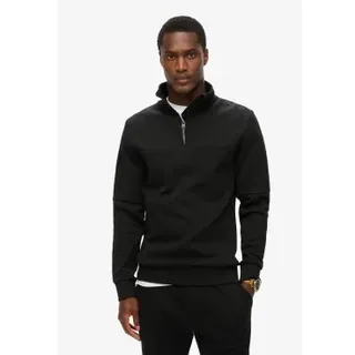 Superdry für Herren. M2013961A Lockeres Sweatshirt mit halbem Reißverschluss Tech
 schwarz (XL), Lässig, Baumwolle