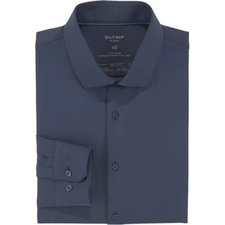 OLYMP Businesshemd »No. Six 24/Seven super slim«, Jersey-Hemd, blau