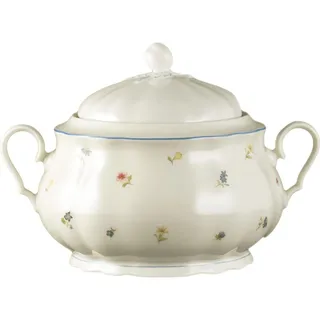 SELTMANN WEIDEN Terrine mit Deckel Elfenbein Streublume 3,05 l bunt