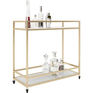 Phoenix Playboy Servierwagen »GINGER«, Glas/Metall Goldfarben