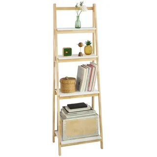 SoBuy Bücherregal 42 x 140 x 34 cm Natur