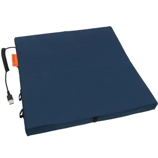Bumfire beheizbares Sitzkissen Outdoor, Akku-Heizkissen USB, Navy | 35 x 35 cm, für Stadion, Camping und Angeln, faltbar, wasserabweisend, 37-39 °C, Betrieb mit Powerbank