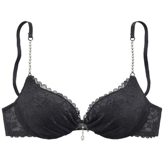 LASCANA Push-up-BH Damen schwarz Gr.70AA