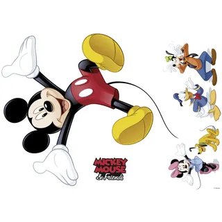 KOMAR Disney Deco-Sticker MICKEY AND FRIENDS | 50x70cm | Wandtattoo, Wandsticker, Wandaufkleber, Wandbild, Mickey Maus, Minnie Maus, Kinderzimmer | 14017h