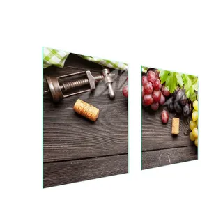Premium Glas-Schneideplatte für Herd 85x52 cm Frucht