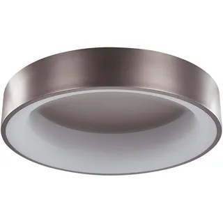 Beliani Deckenleuchte Dawei 61/61/15 cm , Braun , Metall , LED integrated , 61x15x61 cm , Lampen & Leuchten, Innenbeleuchtung, Deckenleuchten, Deckenleuchten