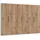 Drehtürenschrank Level 300 x 216 x 58 cm Eiche/Weiß