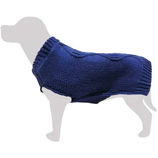 Arquivet Geflochtene Strickweste blau M / 30 cm 130 g