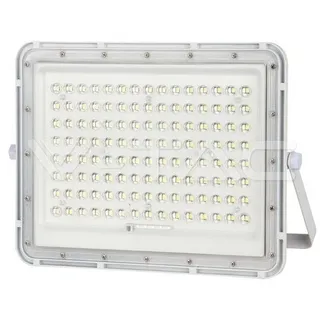 Leuchtturm LED Solar Floodlight 20W IP65 Weiß Mit Fernbedienung 4000K V-tac