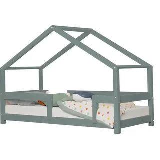 Kinderhausbett LUCKY 70 x 160 Salbeigrün - Grün